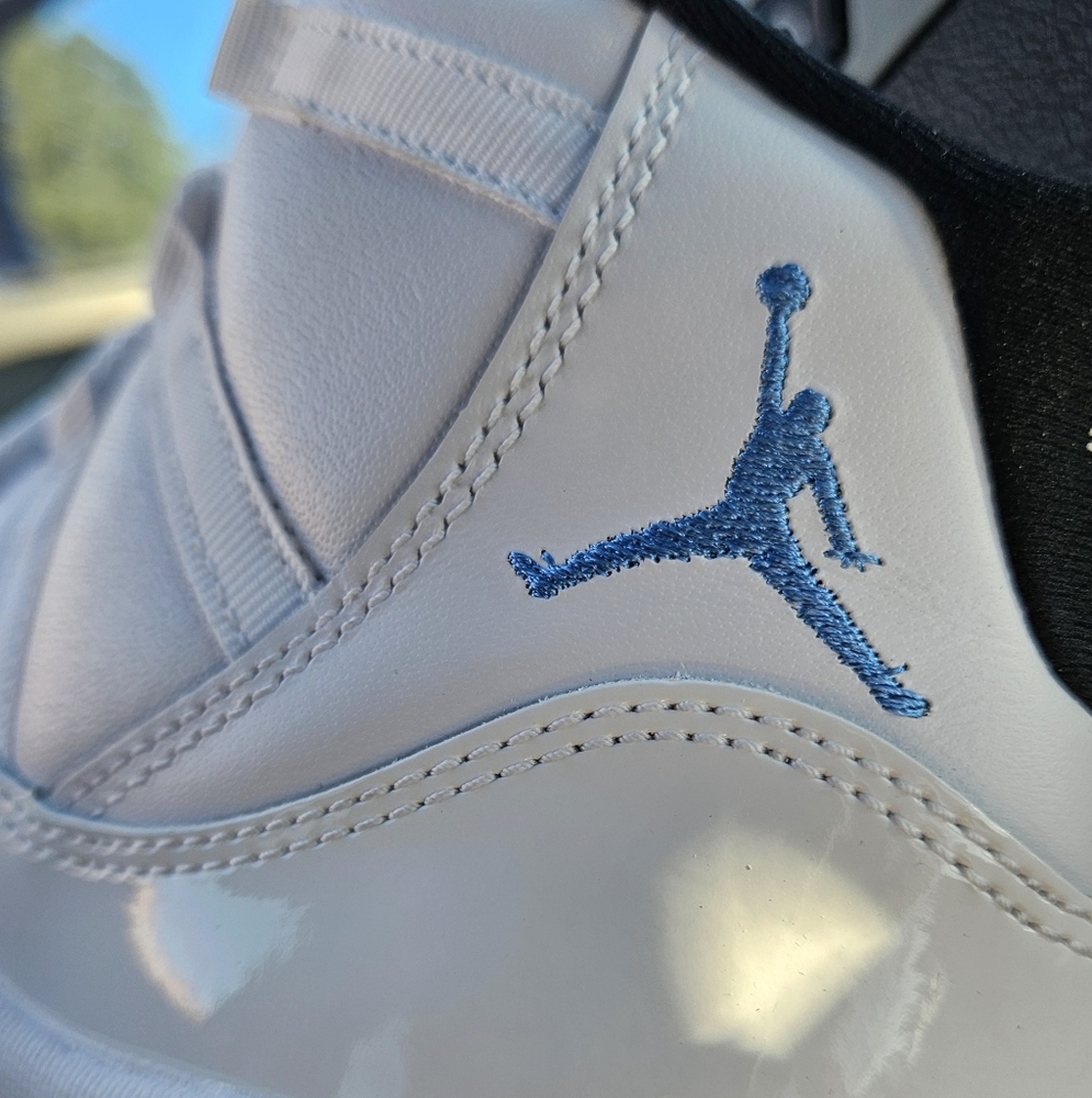 Jordan Kids' White and Blue Sneakers